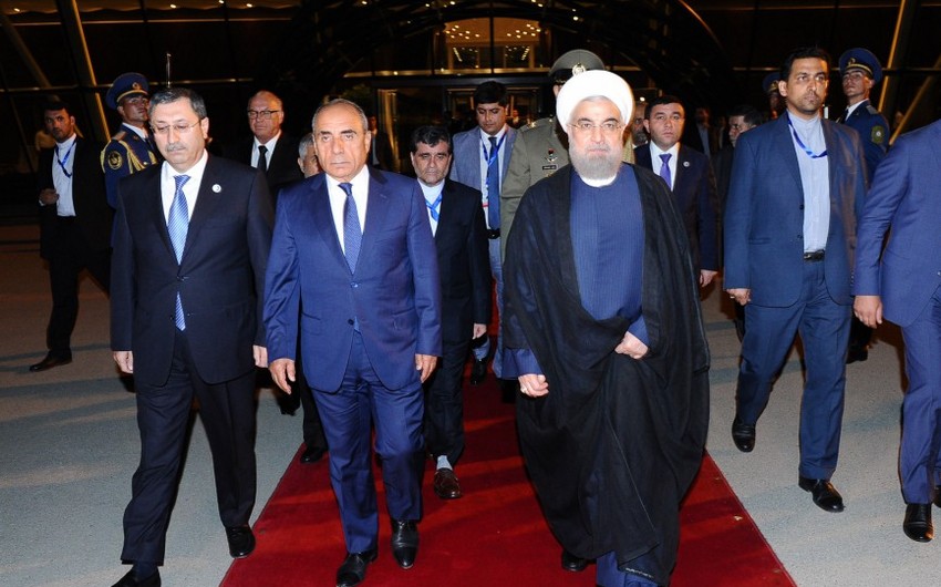 İran prezidentinin Azərbaycana rəsmi səfəri başa çatıb