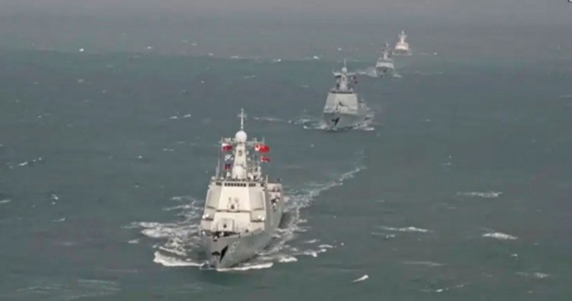 Russia-China joint naval exercise starts in Sea of Japan