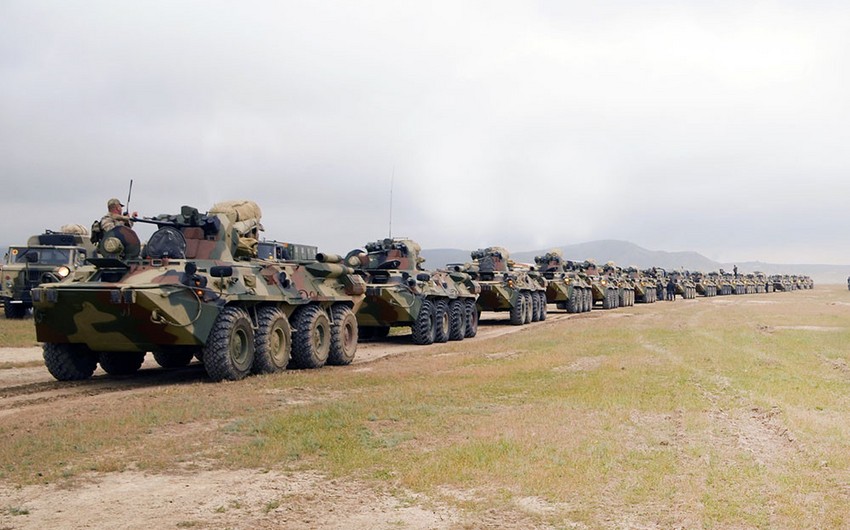 Azərbaycan ordusunun genişmiqyaslı təlimləri davam edir