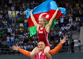 Azerbaijani wrestler Mariya Stadnyk becomes champion of the I European Games