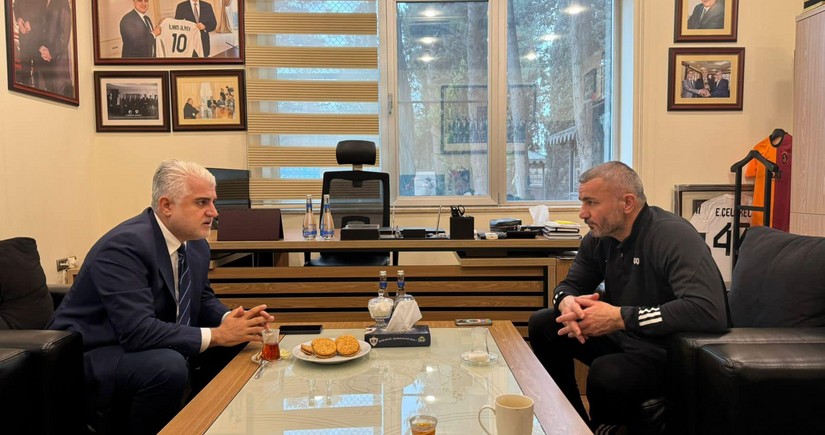 Президент Карабаха встретился с Гурбаном Гурбановым перед матчем с Брагой