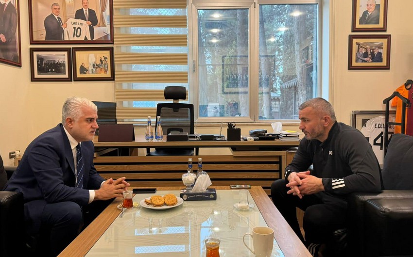 Президент Карабаха встретился с Гурбаном Гурбановым перед матчем с Брагой