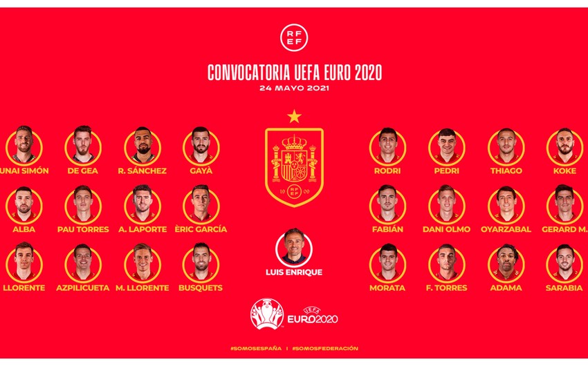 AVRO-2020: İspaniya millisinə Real Madriddən futbolçu çağırılmadı