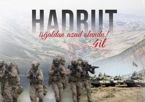 Hadrutun işğaldan azad olunmasından 4 il ötür