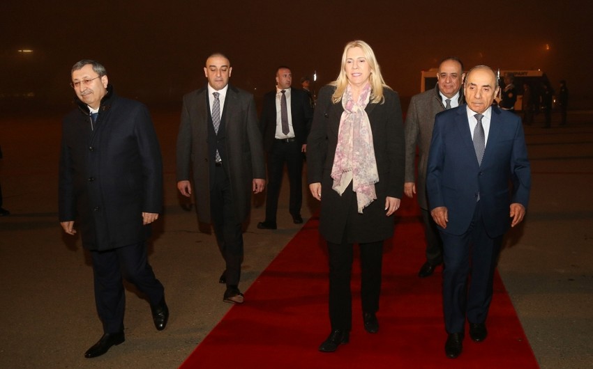 Chairwoman of Presidency of Bosnia and Herzegovina arrives in Azerbaijan