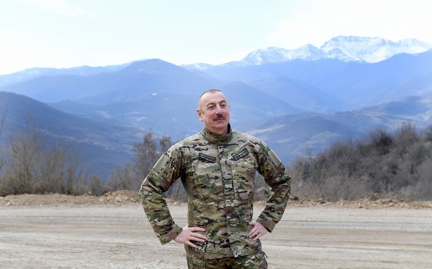 Президент Азербайджана в Ходжавенде