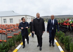 Azerbaijani President inaugurated “Birinji Shikhli Peasant Farm LLC