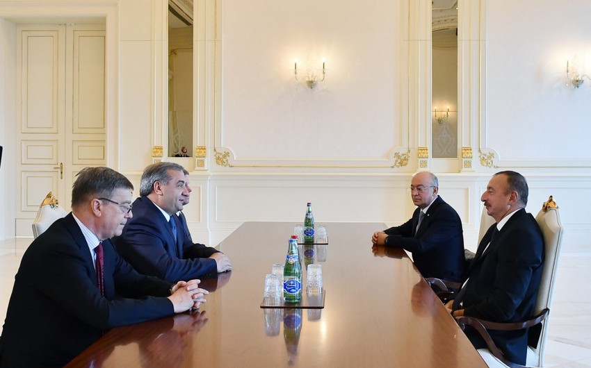 Президент Азербайджана принял российского министра Владимира Пучкова
