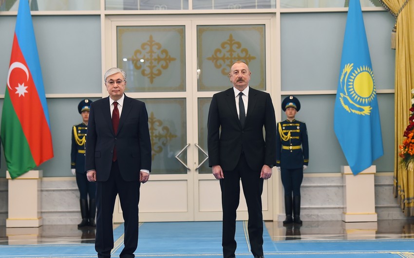 President of Azerbaijan makes phone call to President of Kazakhstan