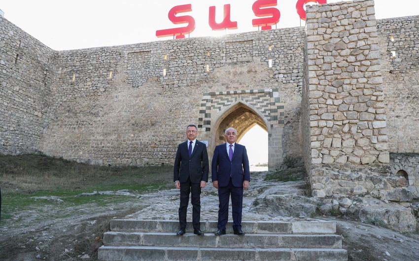 Turkish vice president views Fuzuli airport, visits Shusha - UPDATED