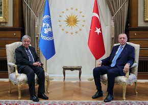BMT baş katibi və Türkiyə Prezidenti regional məsələləri müzakirə ediblər