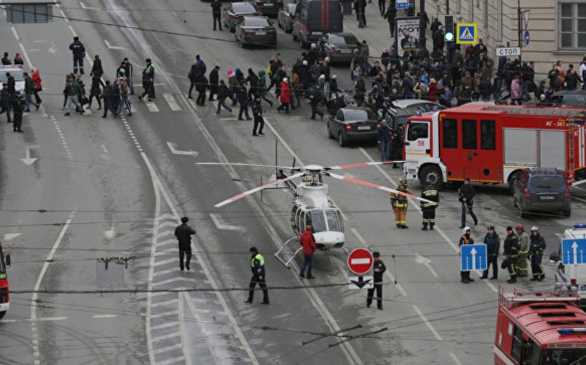 MAK: Sankt-Peterburqda baş vermiş partlayışlar zamanı 9 nəfər həlak olub, 20-si xəsarət alıb