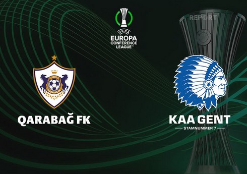 Лига Конференций: Завершился первый тайм матча "Карабах" - "Гент" 