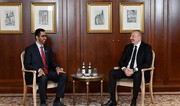 Prezident İlham Əliyev BƏƏ-nin sənaye və qabaqcıl texnologiyalar naziri ilə görüşüb