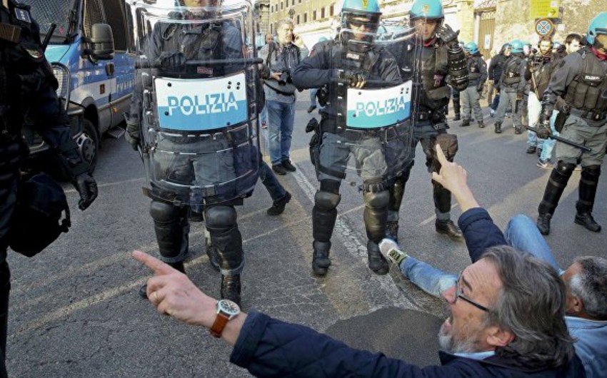 Полиция задержала более 120 протестующих в Риме