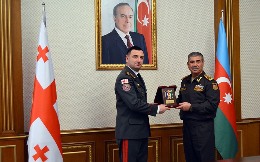 Состоялась встреча Закира Гасанова с командующим Силами обороны Грузии