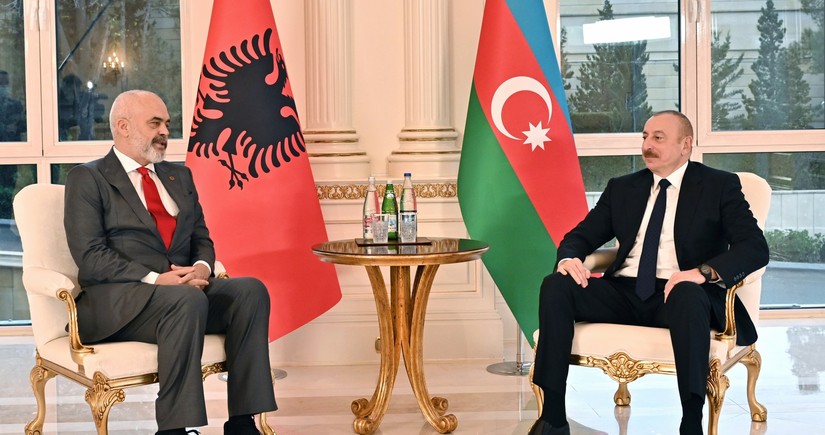 President Ilham Aliyev holds one-on-one meeting with Prime Minister of Albania Edi Rama