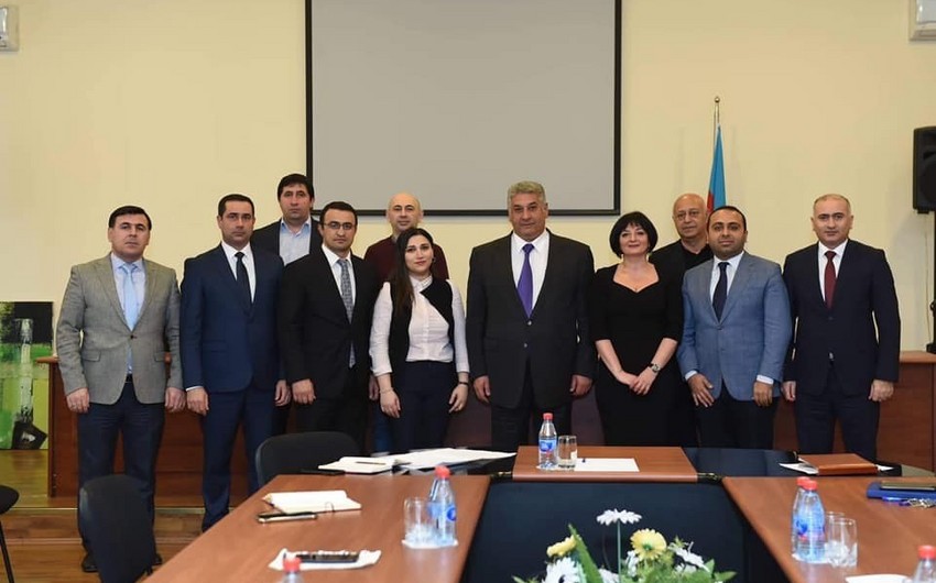 Azad Rahimov meets with board members of Azerbaijan Sports Journalists Federation