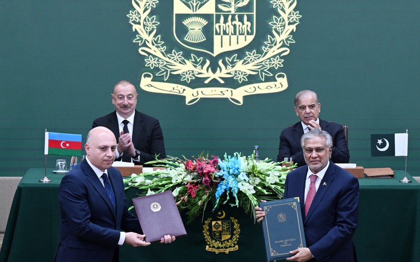 Ceremony to exchange documents signed between Azerbaijan and Pakistan held in Islamabad