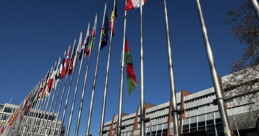 Azerbaijan's flag lowered at Council of Europe headquarters in Strasbourg