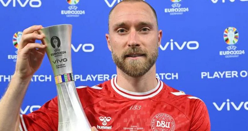 AVRO-2024: Kristian Eriksen Danimarka - Serbiya matçının ən yaxşısı olub