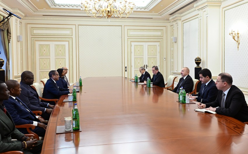 President of Azerbaijan Ilham Aliyev receives delegation of Republic of Guinea-Bissau