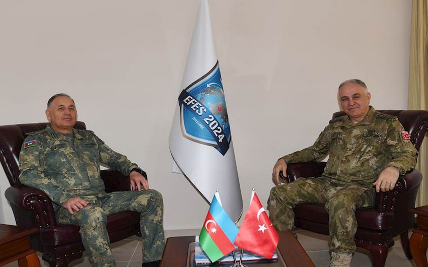 Azerbaijani Chief of  General Staff meets with his Turkish counterpart