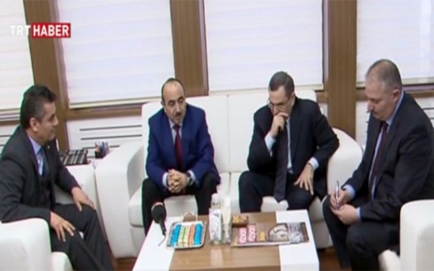 Ali Hasanov meets with Director General of TRT in Turkey