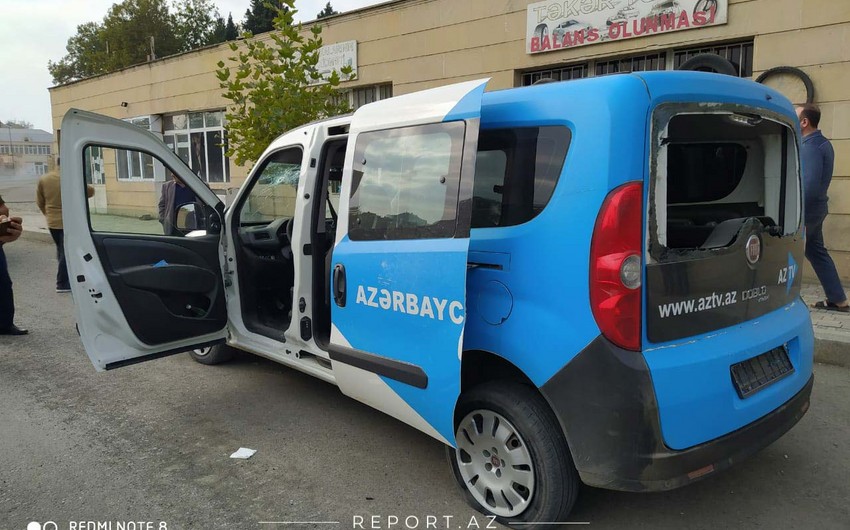 Азербайджанские журналисты попали под обстрел армян, есть пострадавший