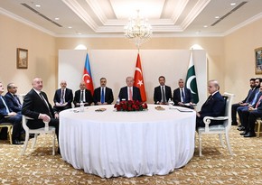 Trilateral meeting between President of Azerbaijan, President of Türkiye and Prime Minister of Pakistan started in Astana
