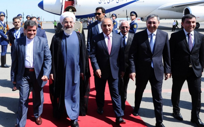 İran İslam Respublikasının prezidenti Azərbaycana rəsmi səfərə gəlib