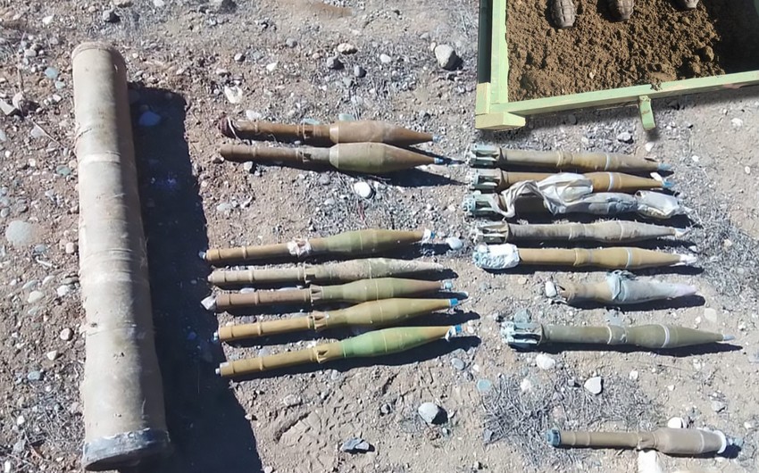 Armenian-left ammunition found in Azerbaijan’s Tartar and Lachin districts 