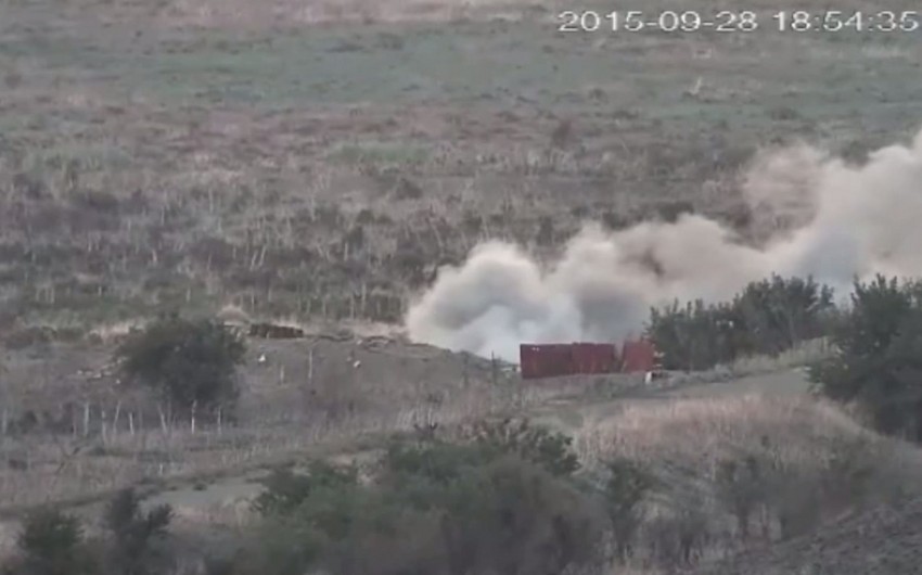 Azerbaijani troops destroying Armenian forces - VIDEO
