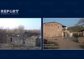 Видеокадры из села Джахангирбейли Зангиланского района