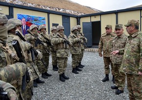 Закир Гасанов посетил воинские части, дислоцированные на границе с Арменией