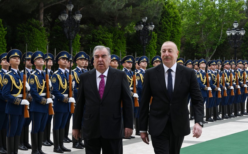 Official welcome ceremony held for President of Tajikistan Emomali Rahmon