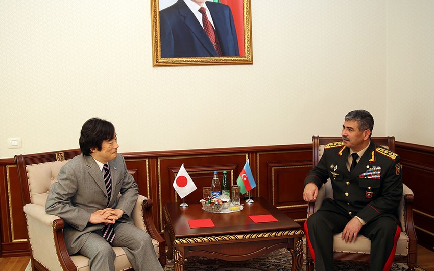 Обсуждены вопросы установления военных связей между Азербайджаном и Японией