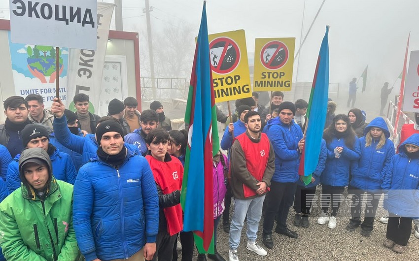 Акция протеста на дороге Ханкенди-Лачын продолжается, требования остаются неизменными 