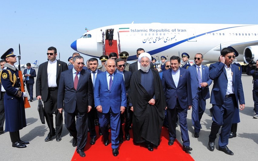 Президент Ирана прибыл в Азербайджан