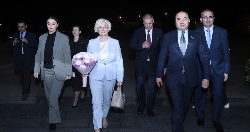 Спикер парламента Латвии прибыла с официальным визитом в Азербайджан