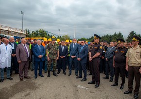 В Шамкире прошли масштабные учения по оповещению и сбору сил гражданской обороны