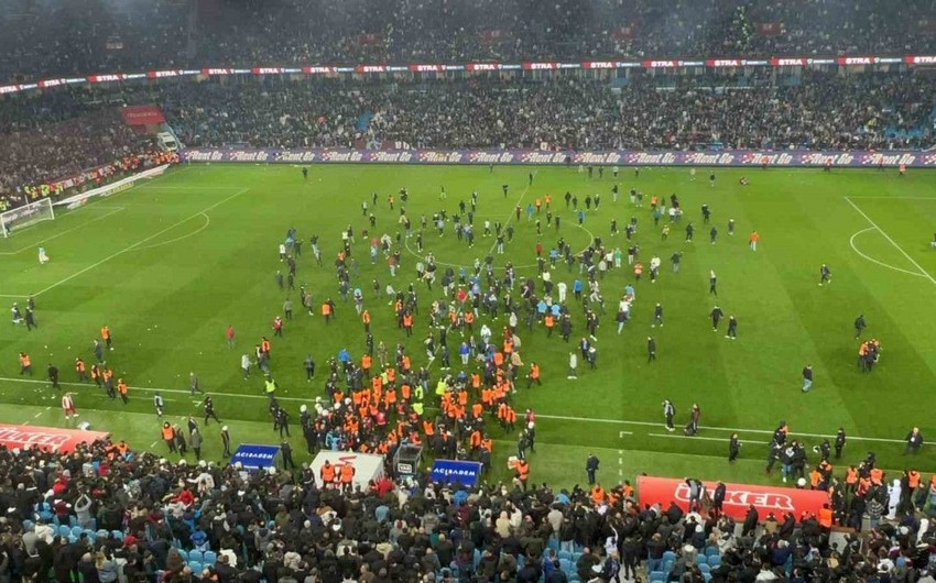 Trabzonspor - Fənərbağça matçındakı hadisələrə görə 12 nəfər saxlanılıb