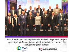 Azərbaycan MDB-nin Beynəlxalq Birjalar Assosiasiyasının iclasına qatılıb