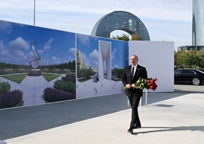 President Ilham Aliyev visits Victory Park