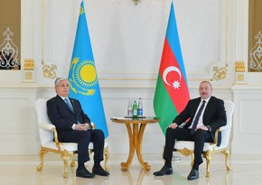 Состоялась встреча президентов Азербайджана и Казахстана в узком составе