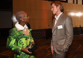 Brad Pitt wears name tag to Oscars luncheon