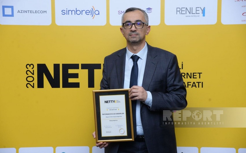 Report Information Agency wins NETTY 2023 - National Internet Award of Azerbaijan