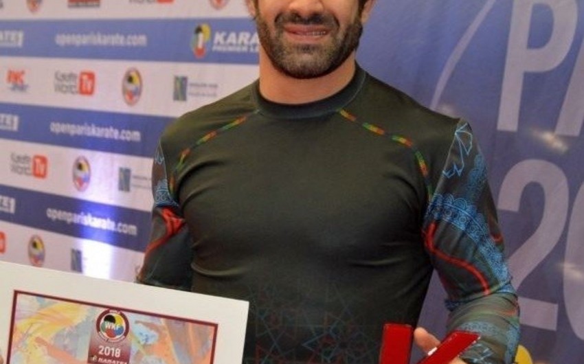 Rafael Ağayev Parisdə keçirilən “Karate1” Premyer Liqa turnirində gümüş medal qazanıb - FOTO