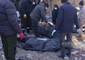 Azerbaijani rescuers remove 11 more bodies from wreckage of building in Türkiye's quake-hit city