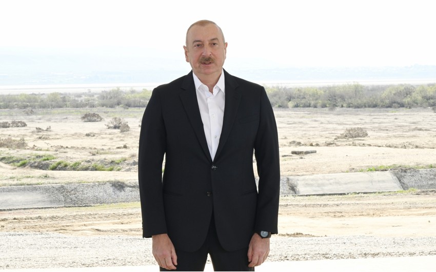 Azerbaijani President: ‘The Shirvan canal will be our largest project in terms of water volume and coverage of farmland’